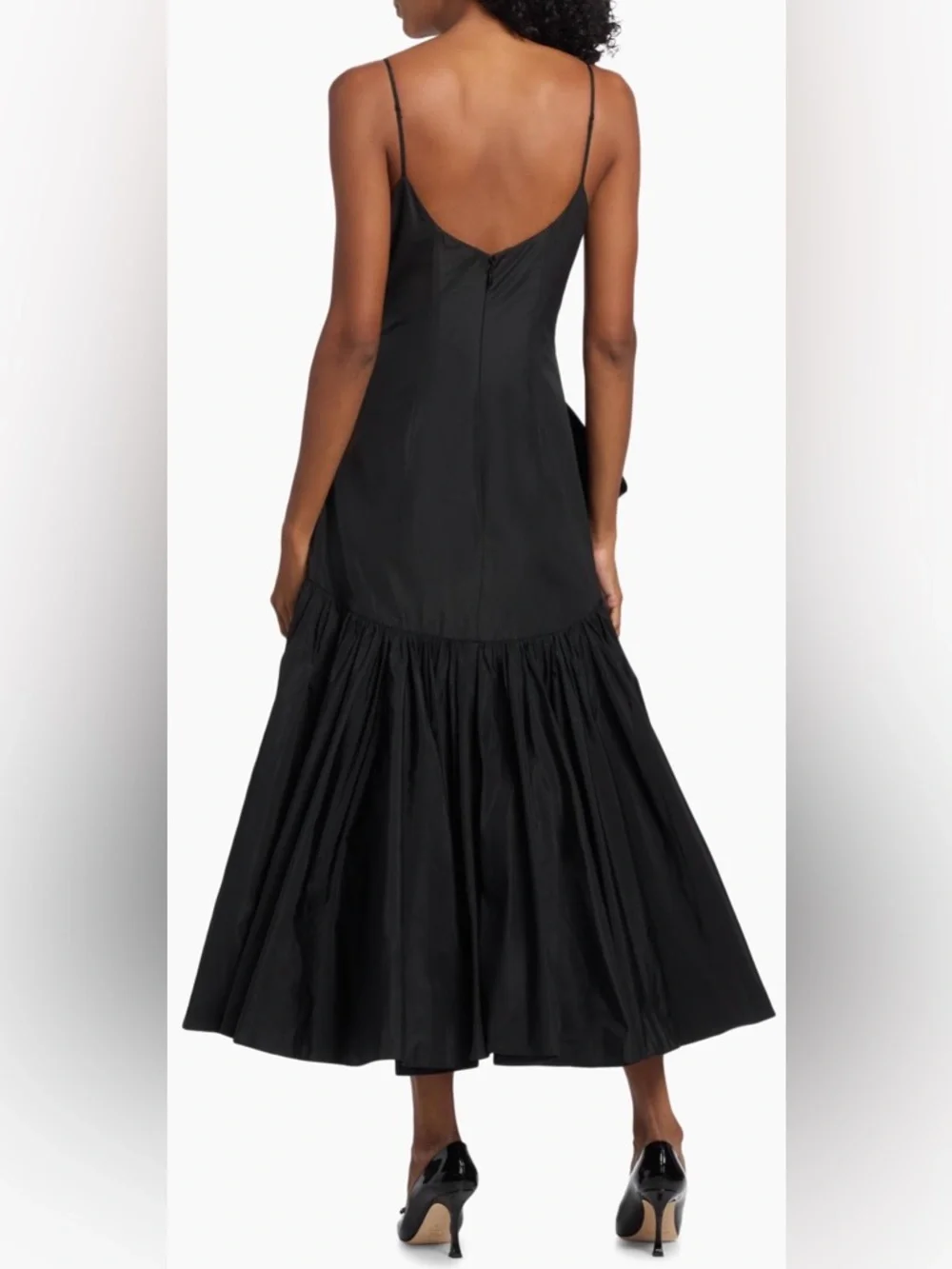 Cing a Sept Ellett Tafetta Drop-Waist Midi-Dress - Picture 5 of 8